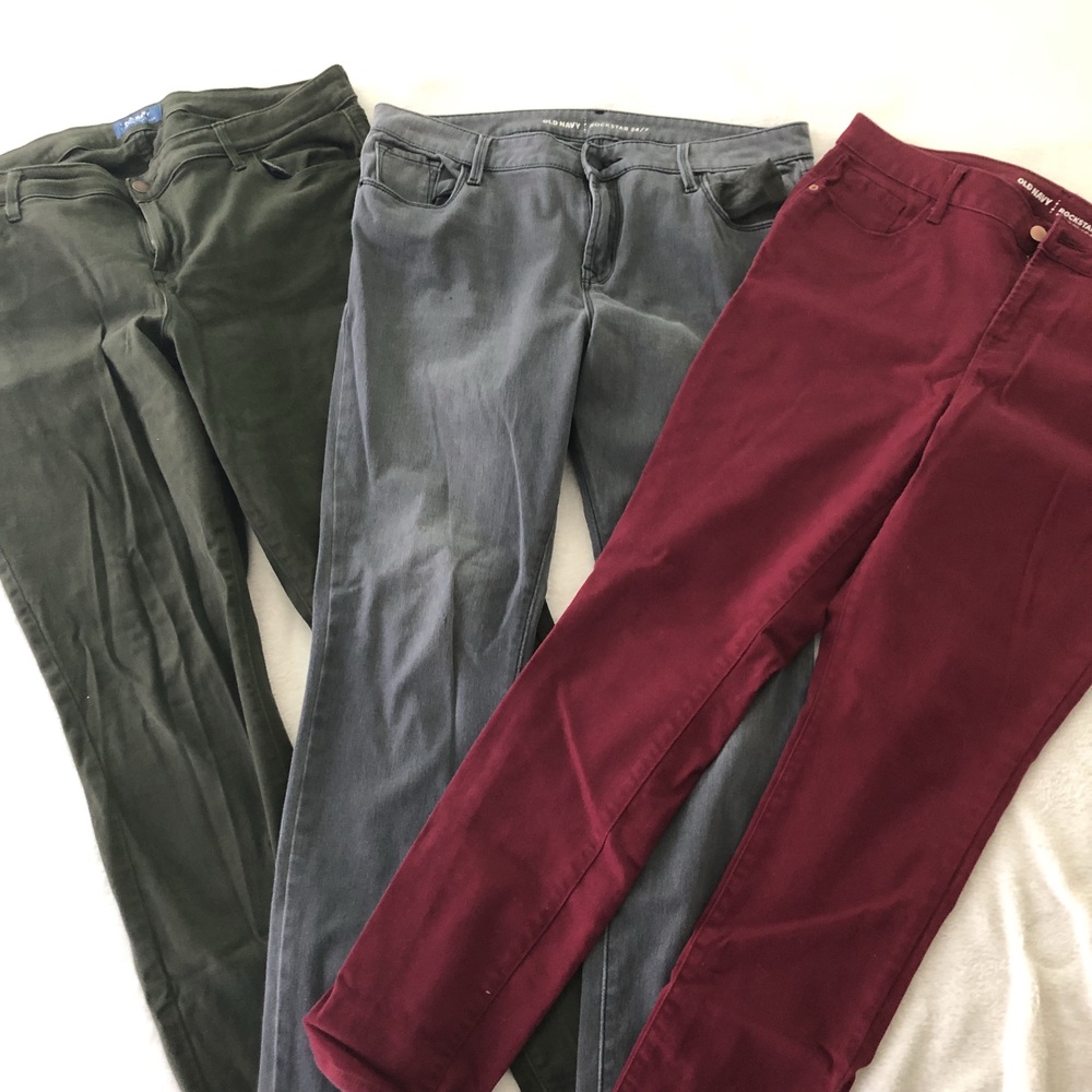Old Navy - Rockstar Skinny Jeans - Size 14 - 3 PAIRS